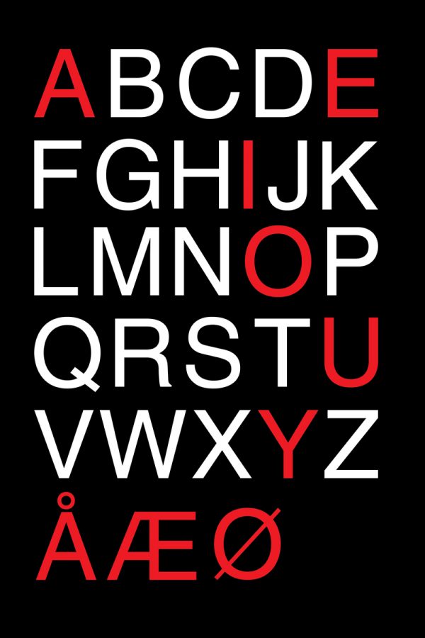 Danish Typography Print